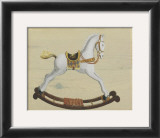 White Rocking Horse Prints by Catherine Becquer