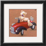 La Voiture Rouge Art by Raphaele Goisque