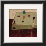 Table with Blue Cup Prints by Oakley 
