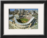Cleveland - First Indians Game at Jacobs Field Art by Mike Smith