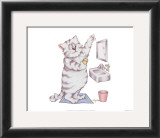 Bathroom Cats I Posters by A. Langston