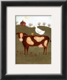 Cow with Duck Prints by Valerie Wenk