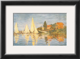 Regatta at Argenteuil Poster by Claude Monet