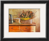 Flowers on Gramma's Sideboard III Prints by M. De Flaviis