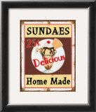 Sundaes Prints by Lesley Hallas