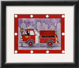 Firetruck Prints by Marnie Bishop Elmer