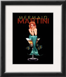 Mermaid Martini Prints by Ralph Burch