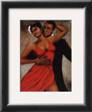 Fantasy in Red Prints by Monica Stewart