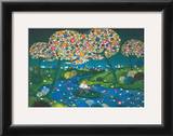 Flowered River, 1974 Posters by Janine Faure-Terrieu
