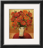 Red Blooms Prints by Shelly Bartek