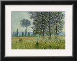 Field in Spring Posters by Claude Monet