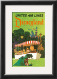 United Airlines: Disneyland in Anaheim, California, c.1960's Prints by Stan Galli