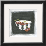 Cherries in Bowl Art by Chariklia Zarris