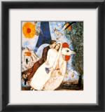 Les Fiancees de la Tour Eiffel Prints by Marc Chagall Les Fiancees de la Tour Eiffel Prints by Marc Chagall
