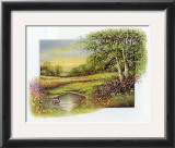 Summer at the Brook Print by Johan De Jong