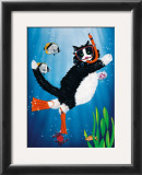 Snorkel Kitty Poster by Peter Powell