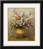 Bouquet dans un vase de gres Art by Marcel Dyf