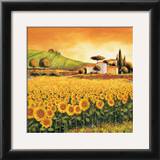 Valley of Sunflowers (detail) Prints by Richard Leblanc