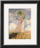 Woman With Umbrella Art by Claude Monet