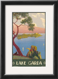 Lake Garda, Italy, c.1930 Art by Severino Tremator