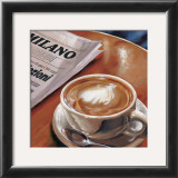 Cappuccino al Bar Print by Federico Landi