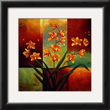 Orange Orchid Posters by Jill Deveraux