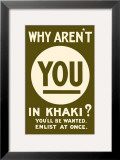 Why Aren't You in Khaki Art