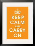 Keep Calm (orange) Prints