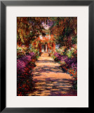 Il Viale del Gardino Art by Claude Monet