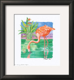 Flamingo Paradise  Repose Prints by Paul Brent