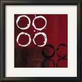 Red Circles I Posters by Laurie Maitland