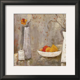 Flowers and Fruit Atmosphere I Prints by Veronique Mansart