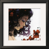 Les Fleurs Rouges Print by Ludovic Jacqz