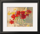 Red Tulips and Daffodils Prints by Valeri Chuikov