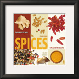 Spice Collage Prints by Ute Nuhn