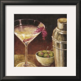 Martini with Grapes I Prints by Eric Barjot