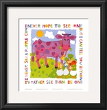 Purple Cow Prints by Cheryl Piperberg