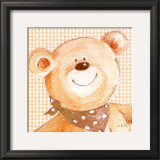 Spotty Scarf Ted Prints by Liv & Flo 