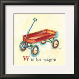 W is for Wagon Poster by Catherine Richards