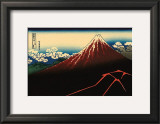 Lightning Below the Summit Posters by Katsushika Hokusai