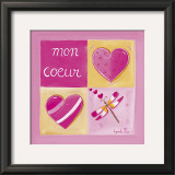 Mon Coeur Prints by Lynda Fays