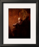 Philosopher Reading Posters by Rembrandt van Rijn 