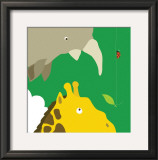 Safari Group: Giraffe and Rhino Prints by Yuko Lau