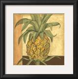 Golden Pineapple II Print by Jennifer Goldberger