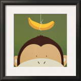 Peek-a-Boo X, Monkey Poster by Yuko Lau
