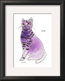 25 Cats Named Sam and One Blue Pussy by Andy Warhol, c.1954 (Purple Sam) Poster by Andy Warhol