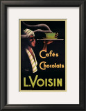 L. Voisin Cafes and Chocolats, 1935 Prints by Noel Saunier