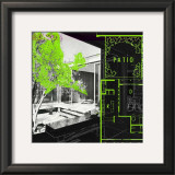 Green Patio Posters