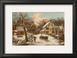 American Homestead Winter Posters by Currier & Ives 