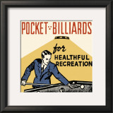 Pocket Billiards for Healthful Recreation Posters